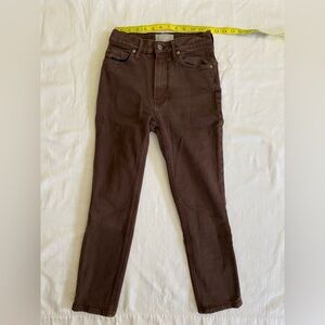 🌟 Everlane Original Cheeky Jean Organic Cotton Dark Brown - 24 Crop